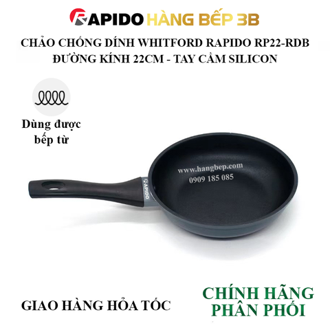 Chảo chiên đáy từ Rapido 22cm RP22-RDB