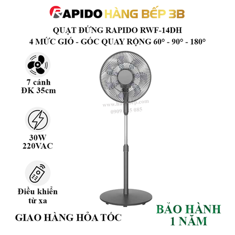 Quạt đứng Rapido RWF-14DH