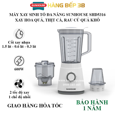 Máy xay sinh tố Sunhouse SHD5316