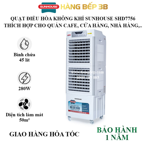 Quạt điều hòa không khí Sunhouse SHD7756