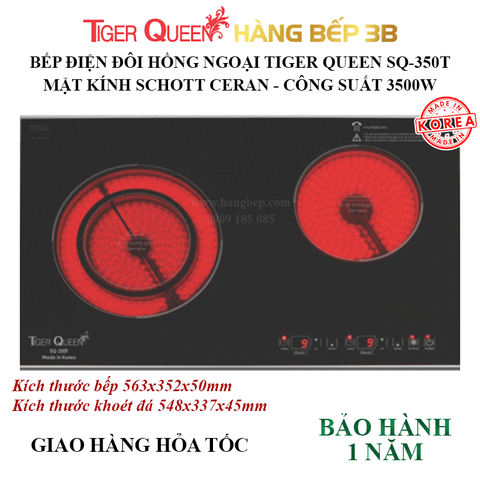 Bếp đôi hồng ngoại Tiger Queen SQ-350T