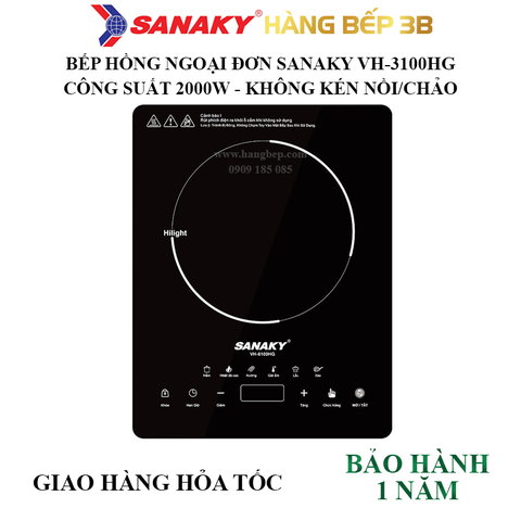 Bếp hồng ngoại cảm ứng Sanaky VH-3100HG