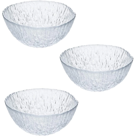 Aderia - Mizore - Bộ chén thủy tinh - 13cm - 3 cái