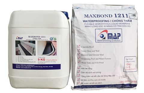 MAXBOND 1211 - Màng chống thấm đàn hồi gốc xi măng