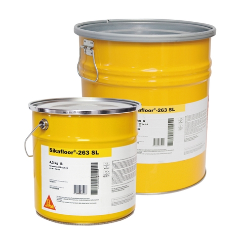 Sikafloor 263 SL - HC - Hệ Thống Phủ Hoàn thiện Cho Sàn Nhám Và Sàn Tự Phẳng Epoxy