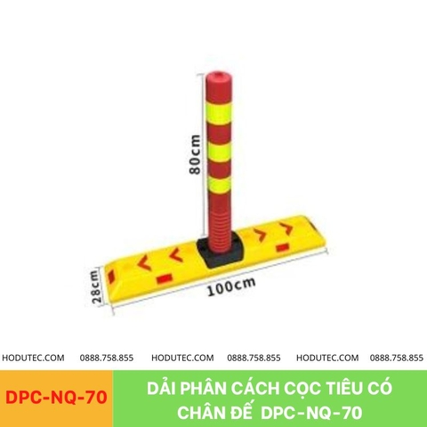 Dải phân cách cọc tiêu có chân đế DPC-NQ-70