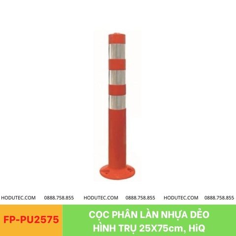 Cọc phân làn nhựa dẻo hình trụ 25x75cm, HiQ-FP-PU2575