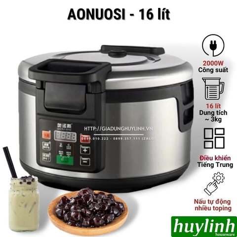 Nồi nấu trân châu tự động Aonuosi - Dung tích 16 lít