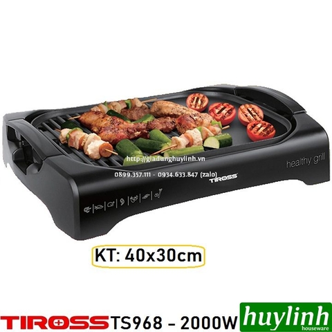Bếp - vỉ nướng điện Tiross TS968 - 2000W