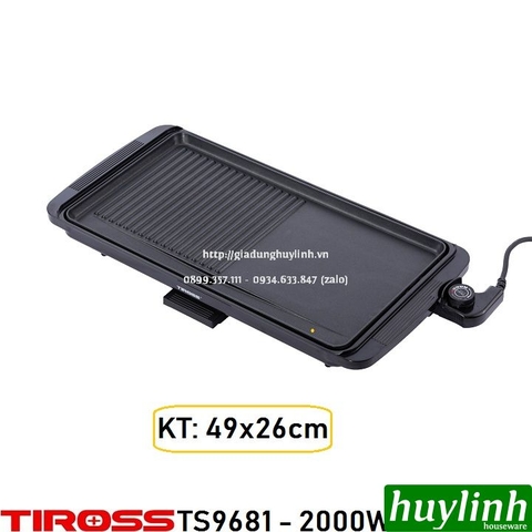 Bếp - vỉ nướng điện Tiross TS9681 - 2000W