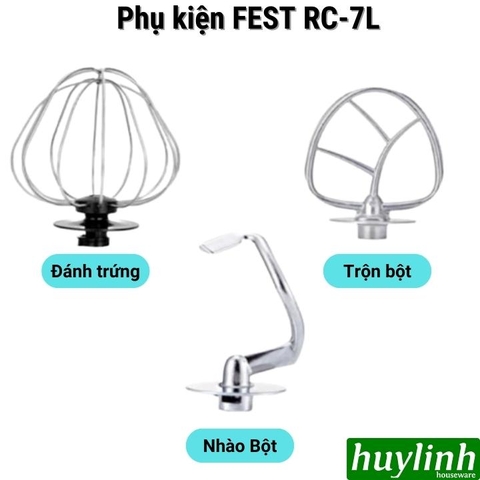 Đầu đánh kem - móc trộn bột - đầu nhồi bột Fest RC7L