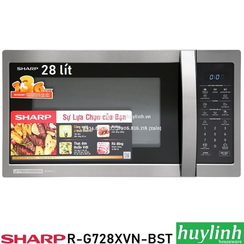 Lò vi sóng điện tử có nướng Sharp R-G728XVN-BST - 28 lít