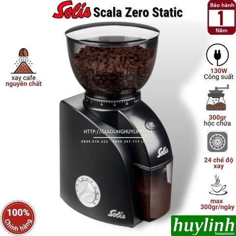 Máy xay cà phê Solis Scala Zero Static