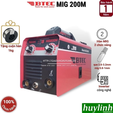 Máy hàn 2 chức năng Btec MIG 200M