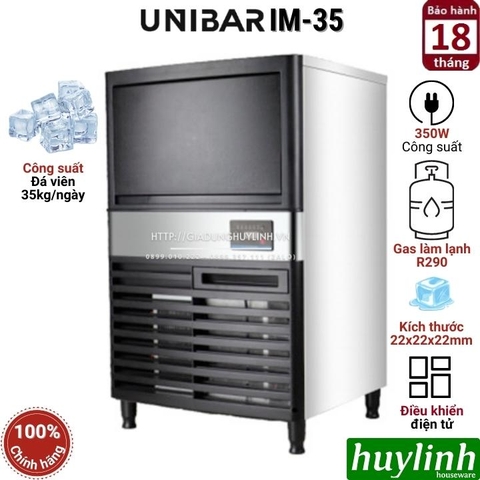 Máy làm đá viên Unibar IM-35 - công suất 35kg/ngày