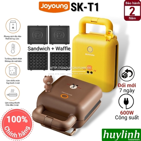 Máy làm - nướng bánh sandwich, waffle Joyoung Line SK-T1 - 600W