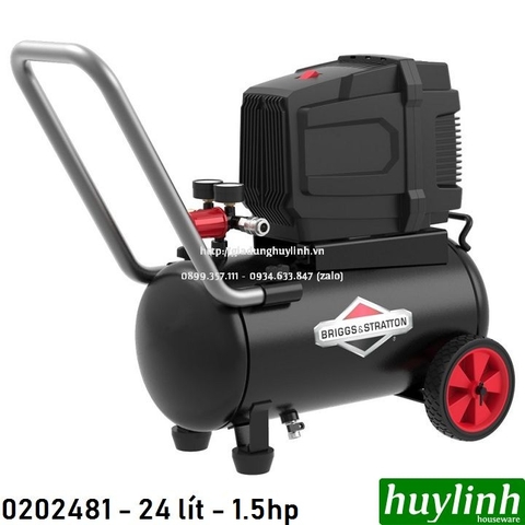 Máy nén khí không dầu Briggs & Stratton 0202481 - 24 lít - 1.5hp