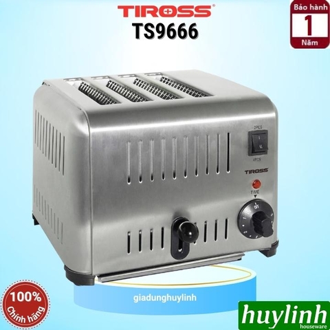 Máy nướng bánh mì sandwich 4 lát Tiross TS9666 - 1800W