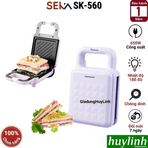 Máy nướng bánh mì sandwich Seka SK560 - 650W