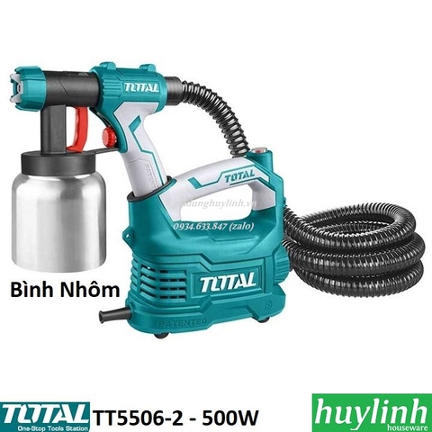 Máy phun sơn điện bình nhôm Total TT5006-2 - 500W