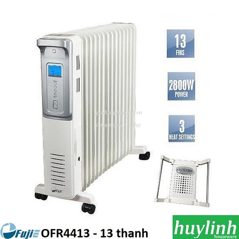 Máy sưởi dầu 13 thanh Fujie OFR4413 - Hẹn giờ + Giá Phơi