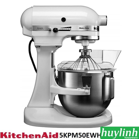 Máy trộn bột bát nâng Heavy Duty KitchenAid 5KPM50EWH – 4.8 lít