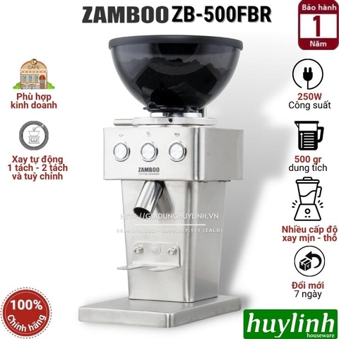 Máy xay cà phê chuyên nghiệp Zamboo ZB-500FBR - 250W