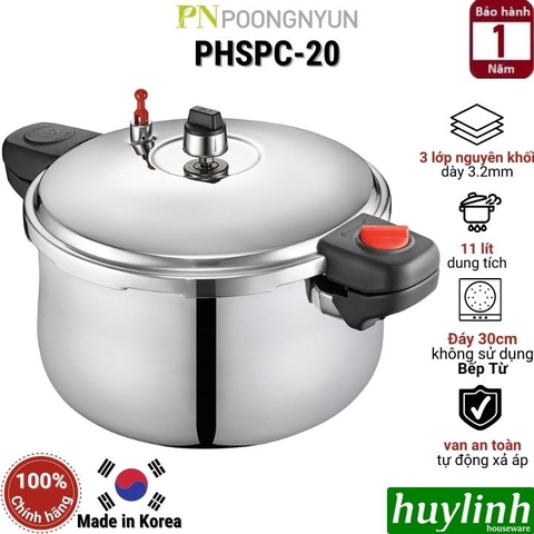 Nồi áp suất Inox Hàn Quốc PoongNyun PHSPC-20 - 11 lít