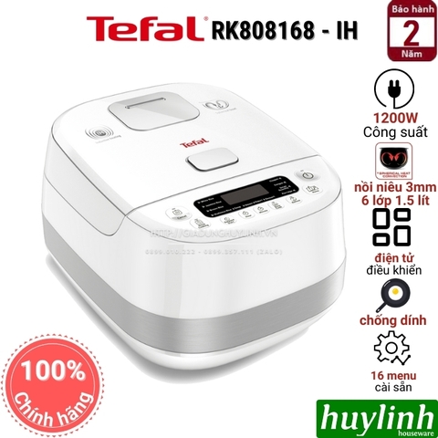 Nồi cơm điện tử cao tần IH Tefal RK808168 - 1.5 Lít - 1200W