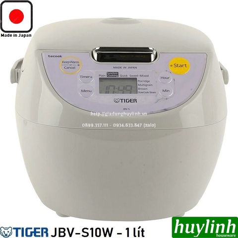 Nồi cơm điện tử Tiger JBV-S10W - 1 lít - Made in Nhật Bản