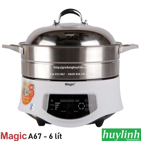 Nồi hấp thủy nhiệt Magic Korea A-67- 6 lít