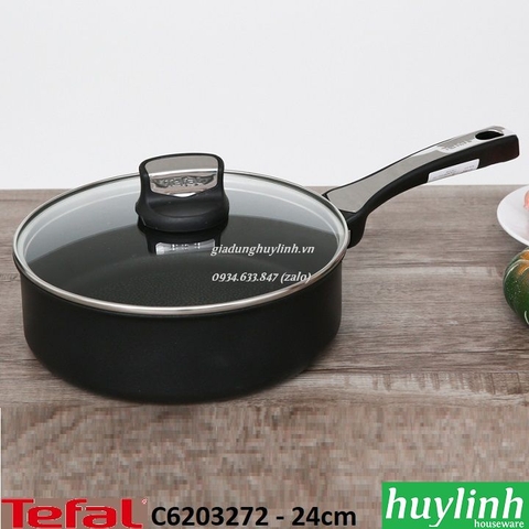 Quánh nhôm chống dính đáy từ Tefal Expertise C6203272 - 24 cm