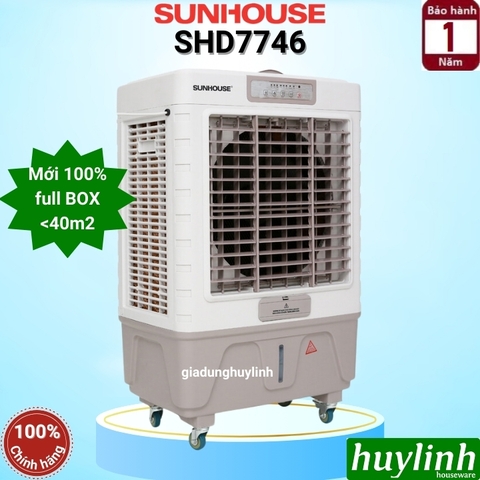 Quạt điều hoà làm mát không khí Sunhouse SHD7746 - [40m2] - Có Remote + đá khô