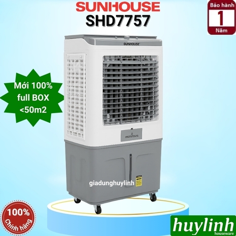 Quạt điều hoà làm mát không khí Sunhouse SHD7757 - [50m2] - Có đá khô