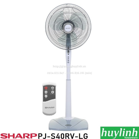 Quạt cây đứng Sharp PJ-S40RV - Có Remote - Made Malaysia