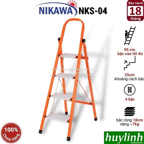 Thang ghế Nikawa NKS-04 - 4 bậc - 95cm