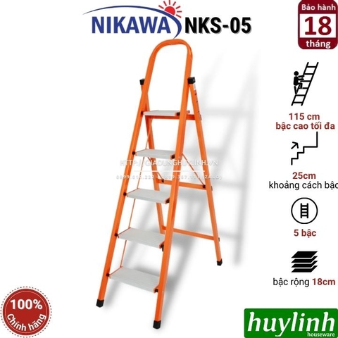 Thang ghế Nikawa NKS-05 - 5 bậc - 115cm