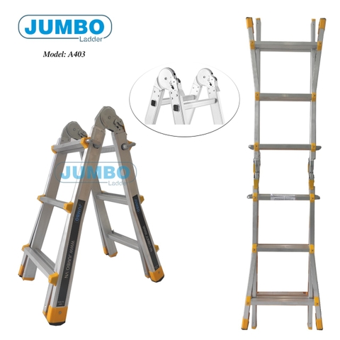 Thang nhôm trượt chữ A mở rộng Jumbo A403 - 2.8 mét