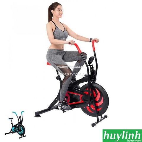 Xe đạp tập thể dục Air Bike MK126 - Có đồng hồ đo