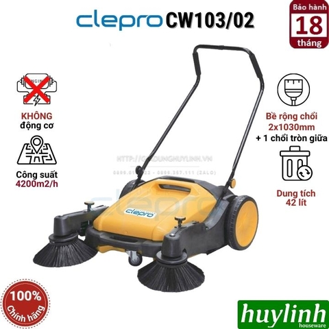 Máy quét rác đẩy tay Clepro CW-103/2