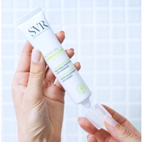 SVR Sebiaclear Active Gel - Kem Dưỡng SVR Active giảm mụn, giảm dầu nhờn cho da 40ml