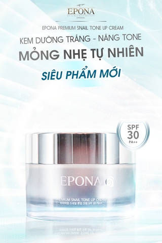 Kem dưỡng nâng tông Epona Premium Snail Tone Up Cream SPF 30/ PA++