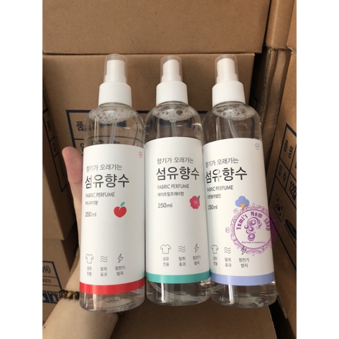 Xịt thơm quần áo Hàn Quốc FABRIC PERFUME