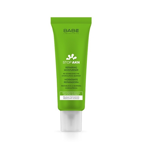 Kem dưỡng phục hồi da sau treatment, thấm siêu nhanh Babe Stop Akn Repairing Moisturiser 50ml