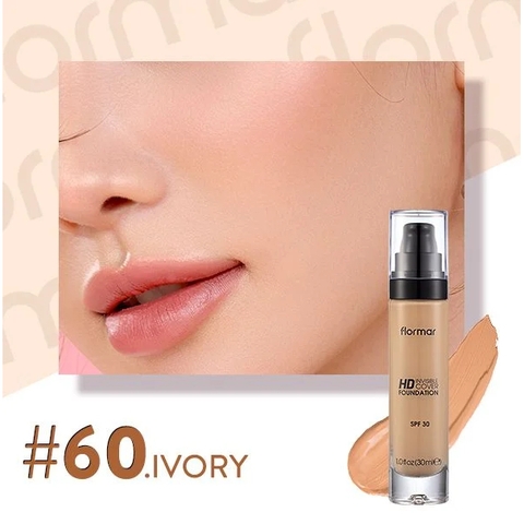 Kem nền Flormar HD Invisible Cover Foundation 30ml