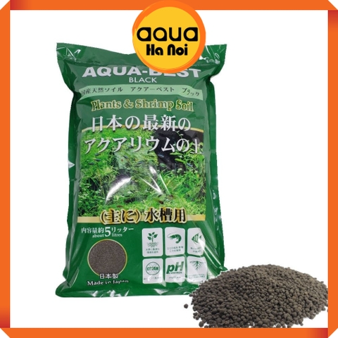 Phân nền Nhật Bản Aqua Best cung cấp dinh dưỡng hồ thủy sinh cá tép cảnh - hạt màu đen