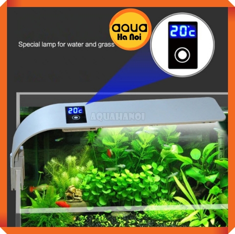 Đèn kẹp LED siêu sáng AST X9 - Màn hình LCD hiển thị nhiệt độ nước cho hồ cá cảnh thủy sinh kích thước 40-60cm