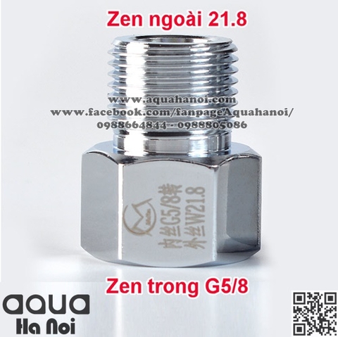 Đầu chuyển ren CO2 inox Mufan G5/8 sang 21.8