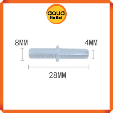 Co nhựa nối dây thẳng - Đầu nối dây sủi khí CO2/Oxy bể cá cảnh thủy sinh