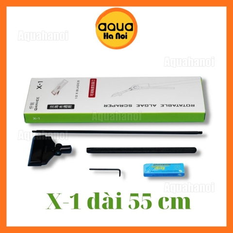 Dao cạo rêu QANVEE X1 - Lưỡi xoay 180 độ - vệ sinh thành hồ cá cảnh thủy sinh